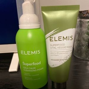 Elemis Superfood Cleansing Foam+Vital Mask